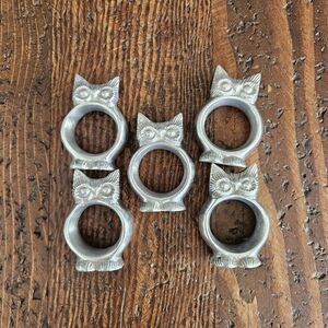 Witty Eastern Screech Owl Napkin Rings 5